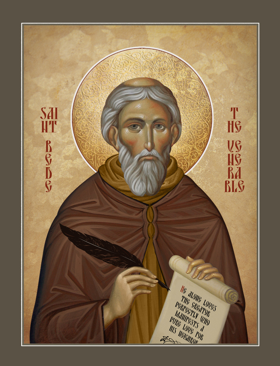 Icono San Beda el Venerable, presbítero